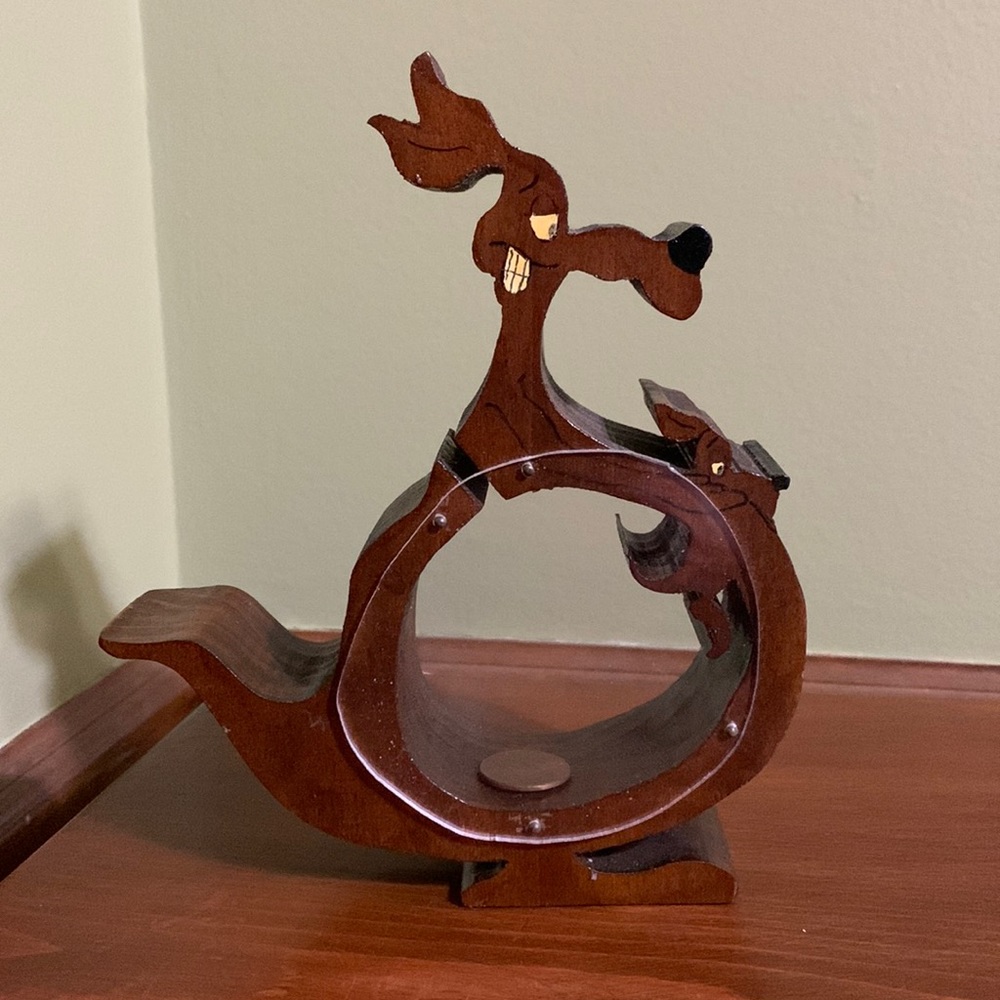HANDMADE-KANGAROO PENNY BANK